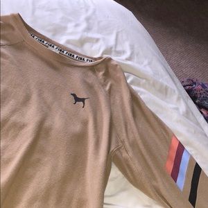 Light Brown Pink Long Sleeve